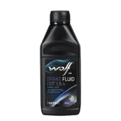 Líquido de Frenos Wolf Brake Fluid DOT 3 & DOT 4 500 ml