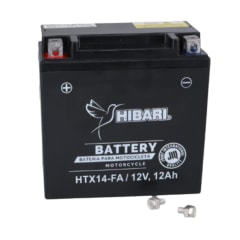Batería Activada Hibari HTX14-FA 12V 12Ah (Equiv. YTX14-BS / BTX14-BS)