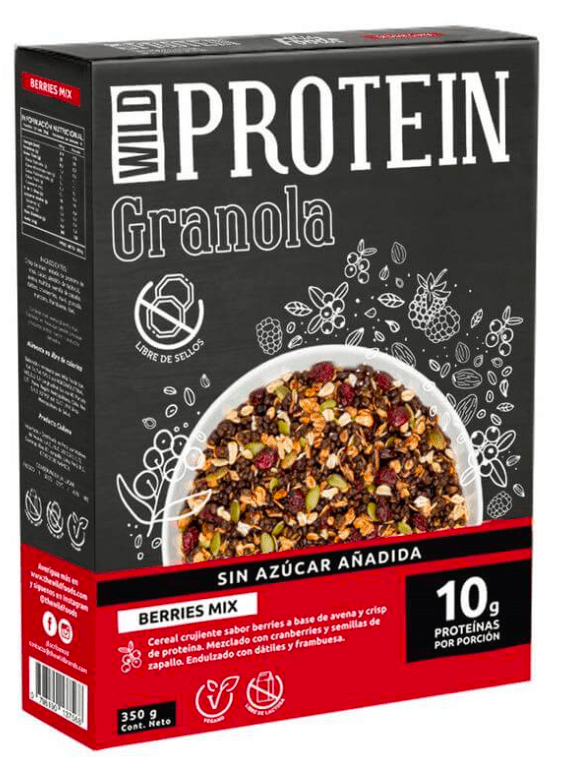 Granola Wild Protein Berries Mix 350 gr greenconexion