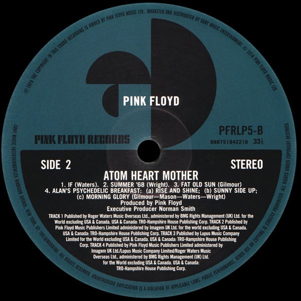 Pink Floyd Atom Heart Mother Vinilo4