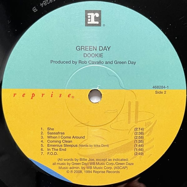 Green Day Dookie Vinilo4