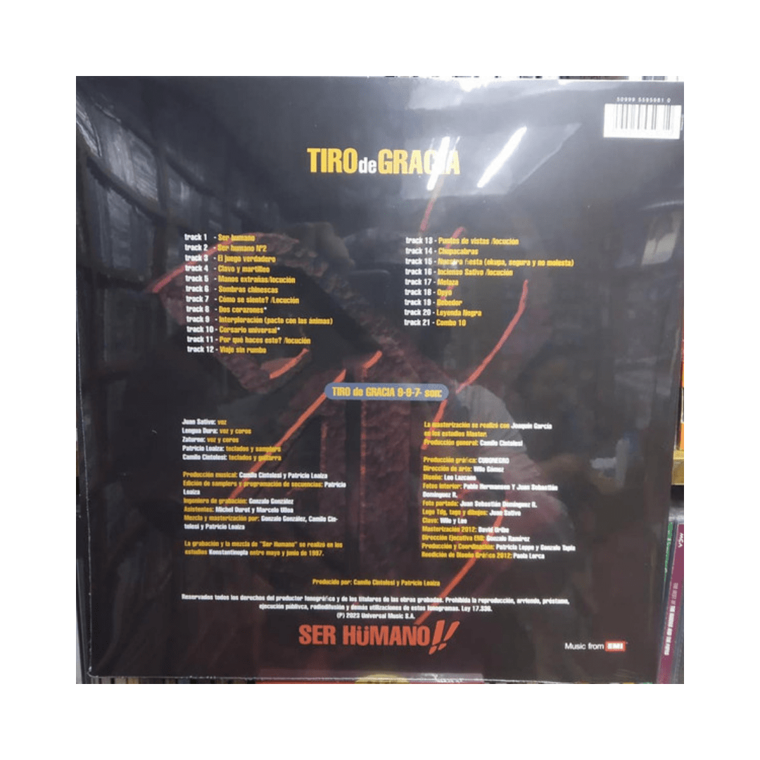 Tiro De Gracia Ser Humano Vinilo2