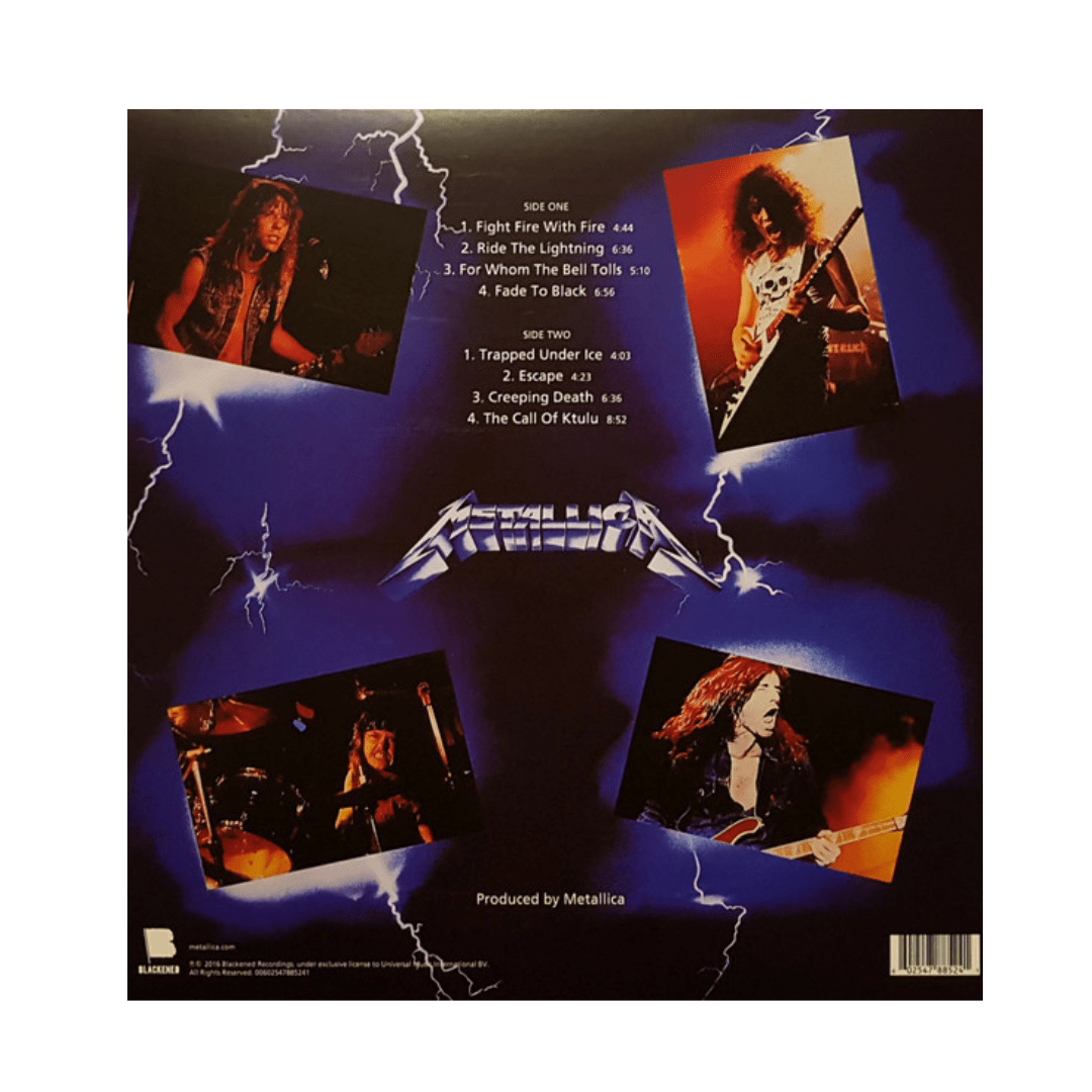 METALLICA RIDE THE LIGHTNING (180G) Vinilo2