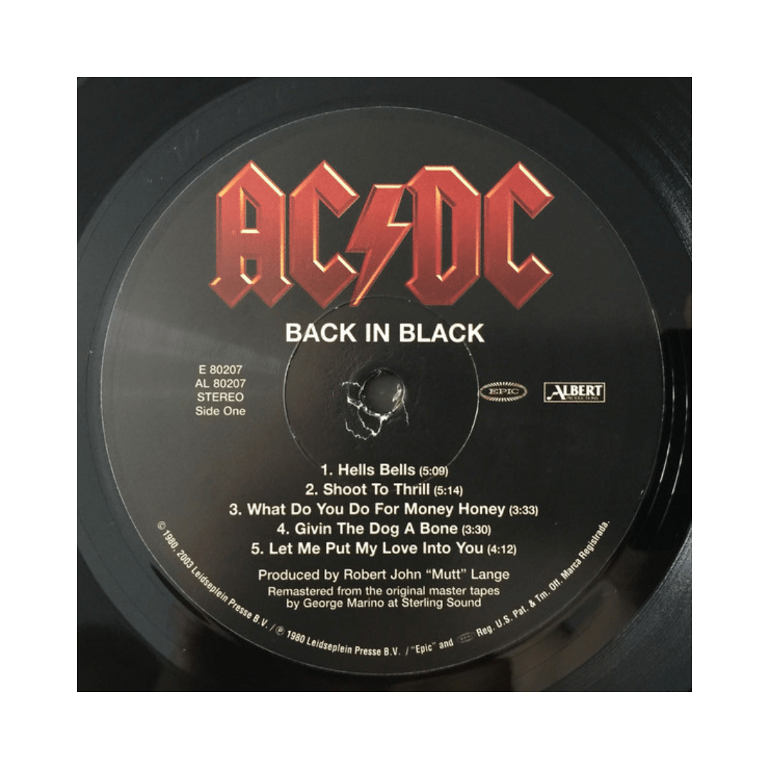 Ac/dc Back In Black Vinilo3