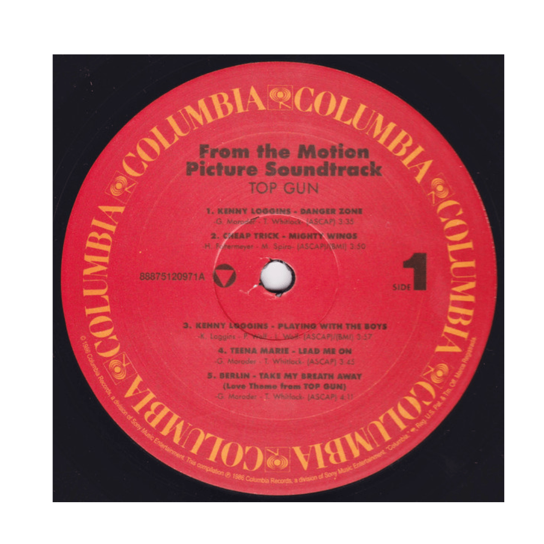 Vinilo Top Gun Original Motion Picture Soundtrack Sellado3