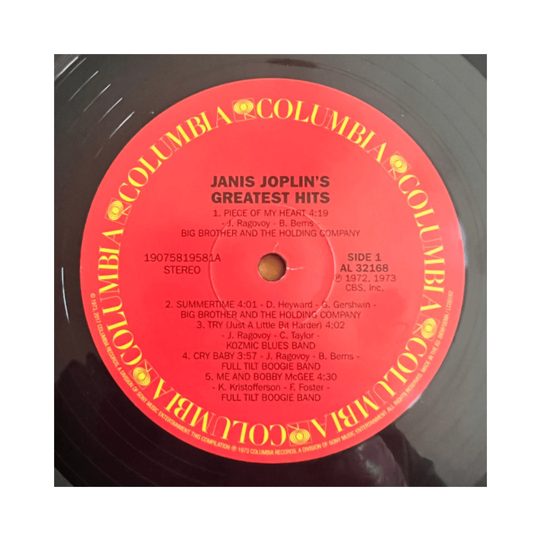 JOPLIN,JANIS GREATEST HITS (150G/DL CARD) Vinilo3
