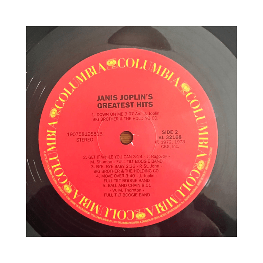 JOPLIN,JANIS GREATEST HITS (150G/DL CARD) Vinilo4