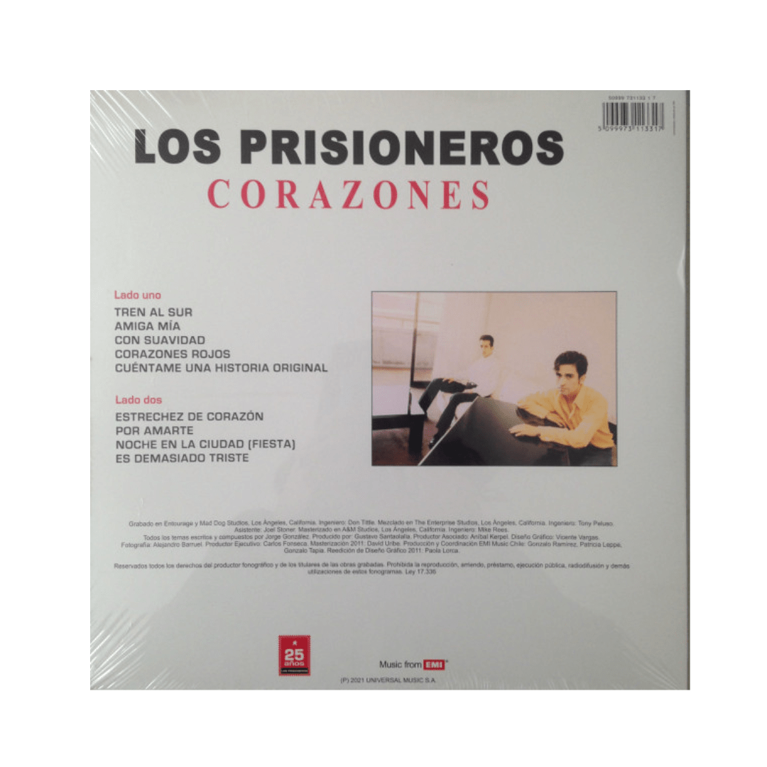 Los Prisioneros Corazones Vinilo2