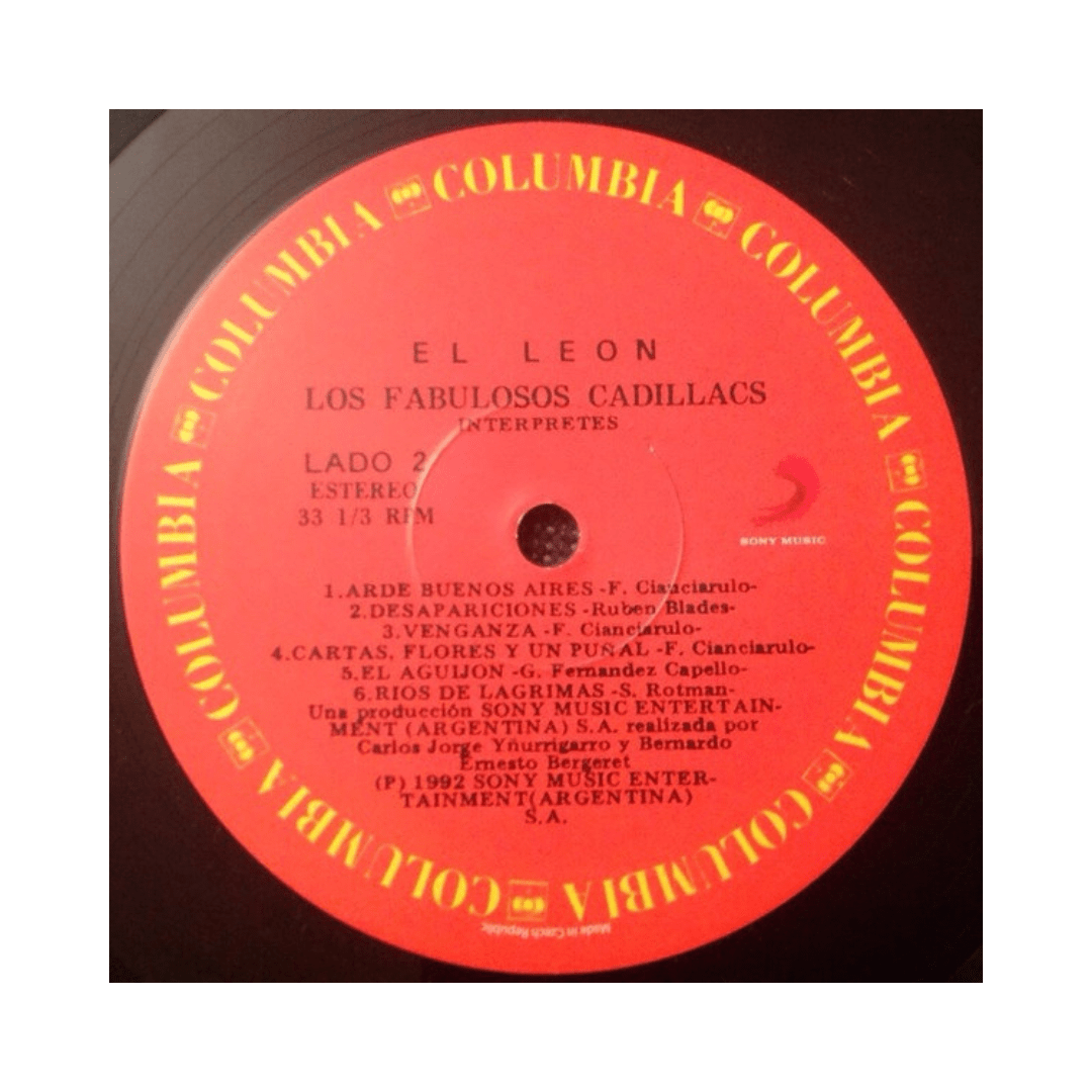 Vinilo Los Fabulosos Cadillacs El Leon Nuevo Sellado4