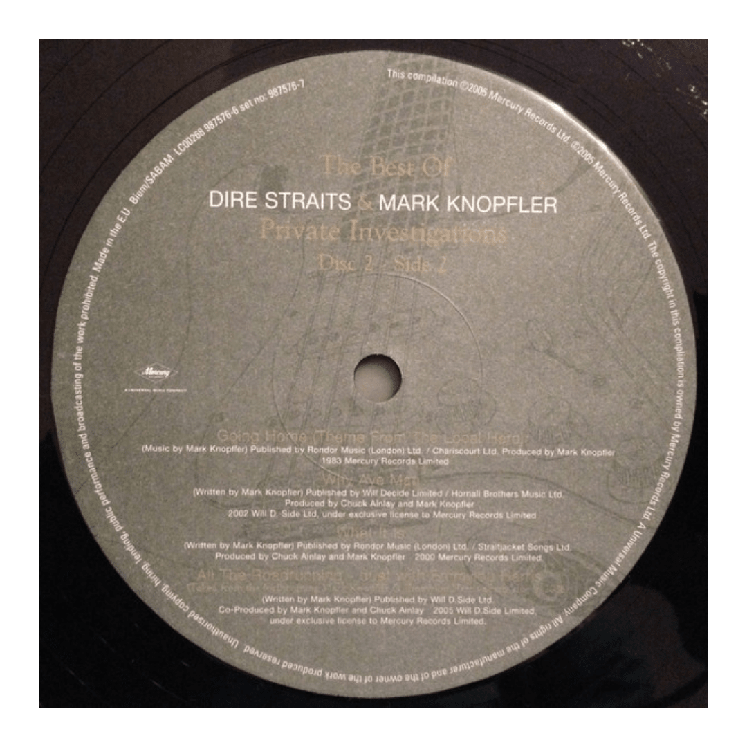 Vinilo Dire Straits & Mark Knopfler Private Investigations6