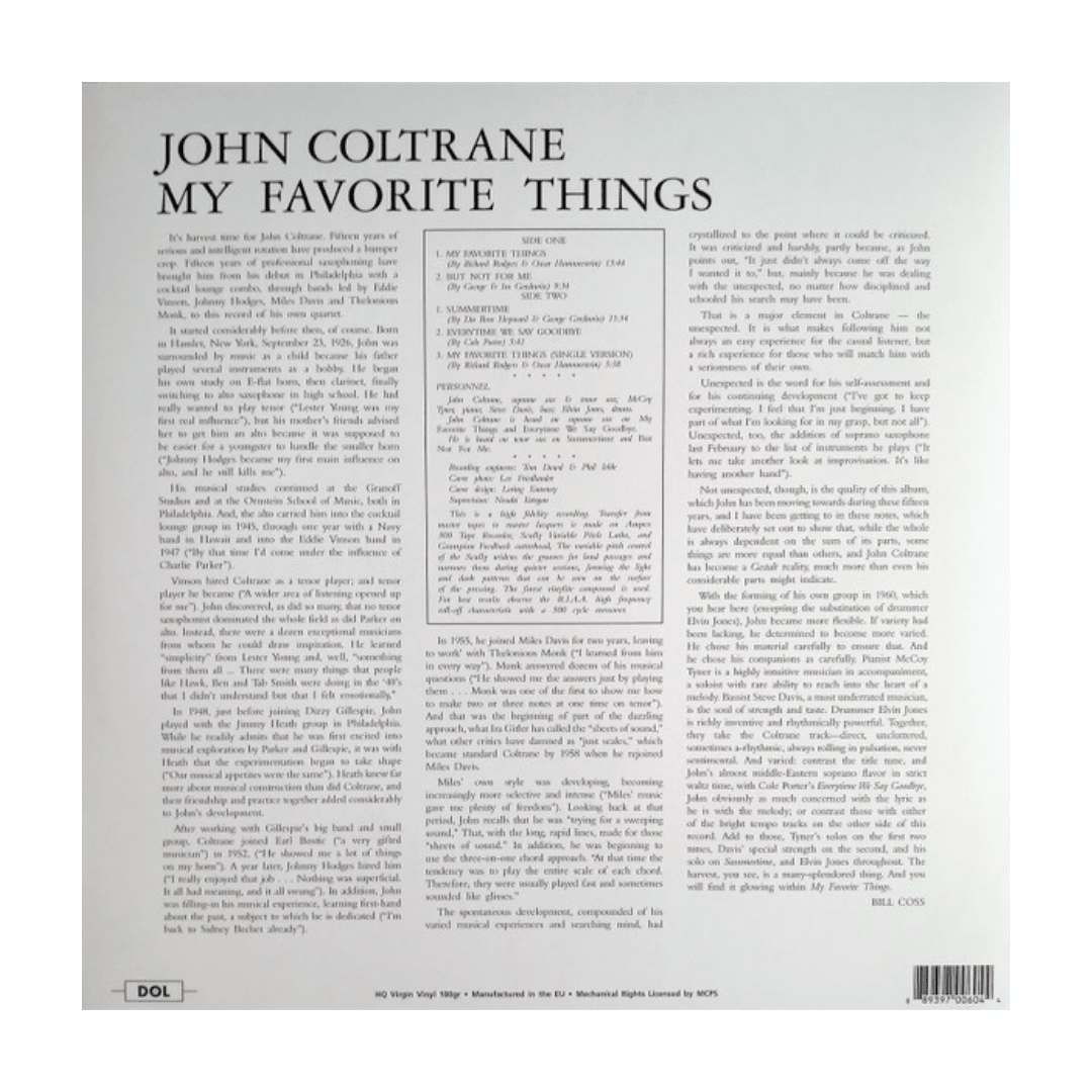 Vinilo John Coltrane My Favorite Things2