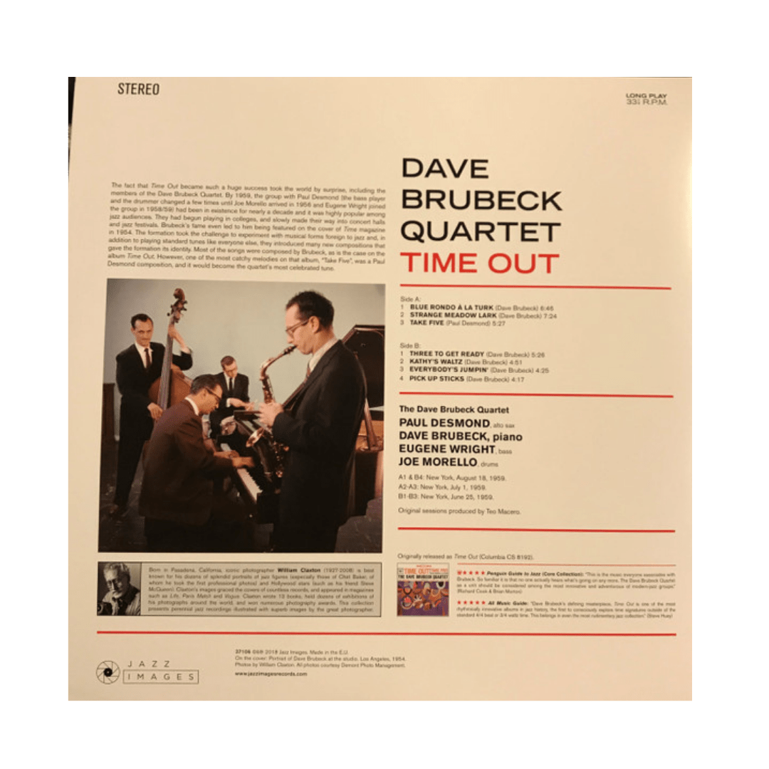 The Dave Brubeck Quartet Time Out Vinyl2