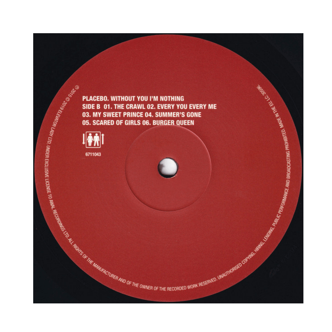 Vinilo Placebo Without You I'm Nothing4