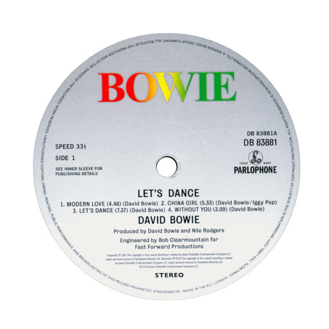 David Bowie Let's Dance Vinilo3
