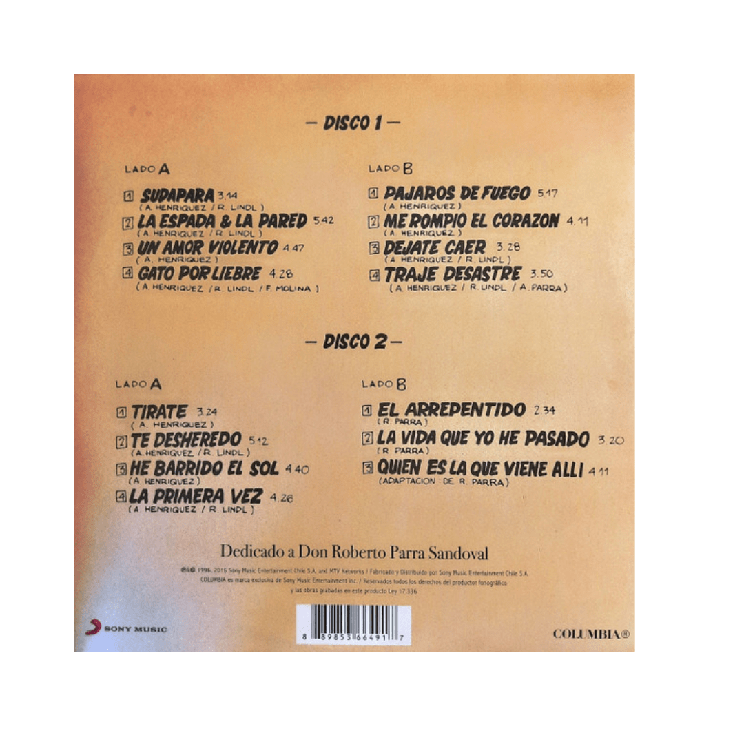 Vinilo Los Tres Unplugged 2 Lp2