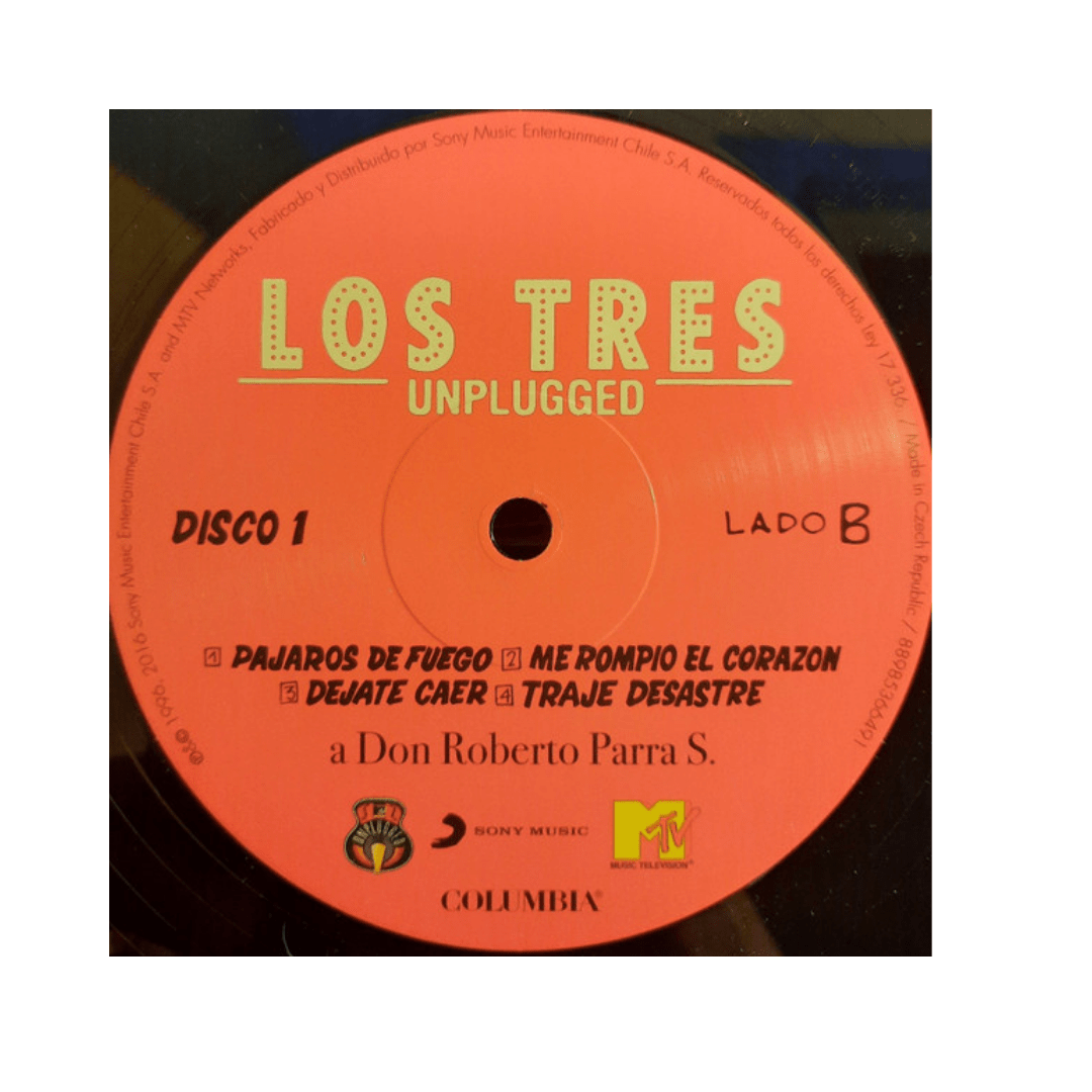 Vinilo Los Tres Unplugged 2 Lp4