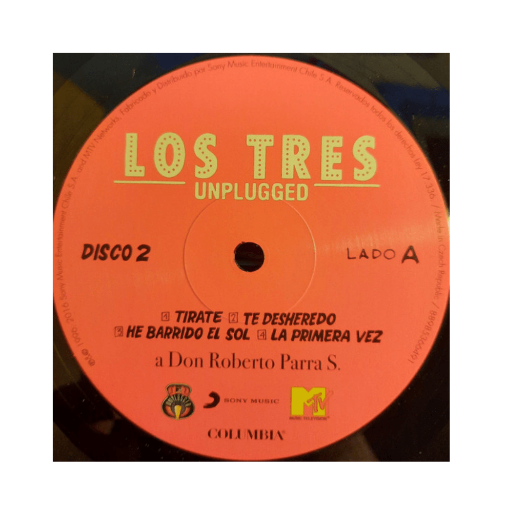 Vinilo Los Tres Unplugged 2 Lp5