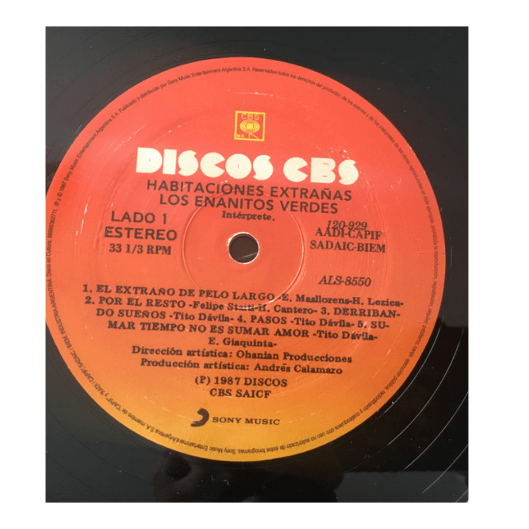 Enanitos Verdes - Habitaciones Extrañas Vinilo3