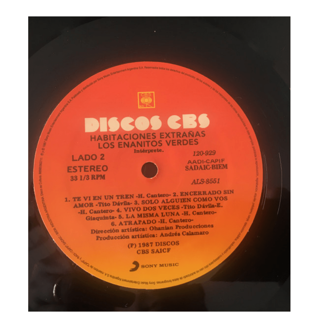 Enanitos Verdes - Habitaciones Extrañas Vinilo4