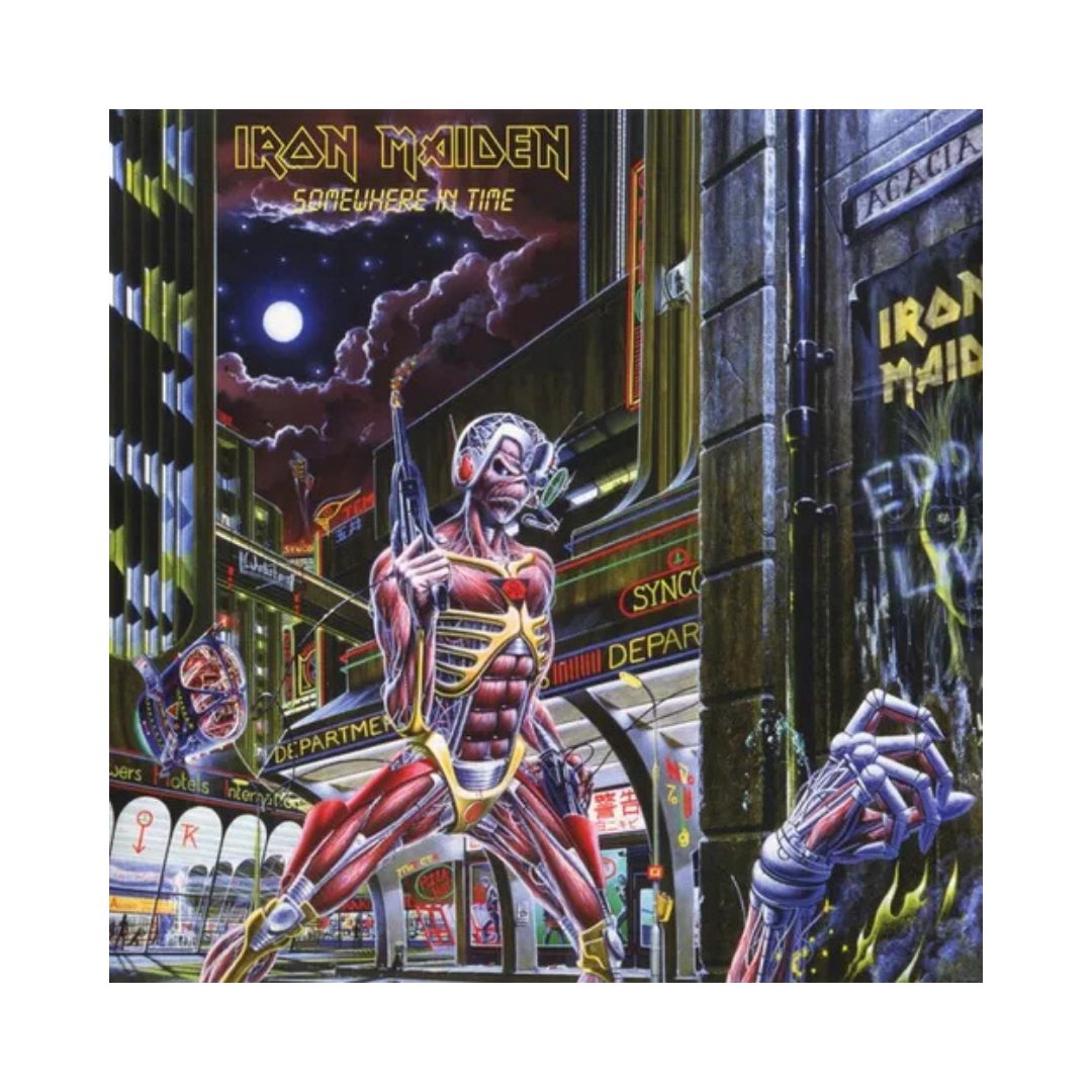 Iron Maiden Somewhere In Time + Libro Vinilo1