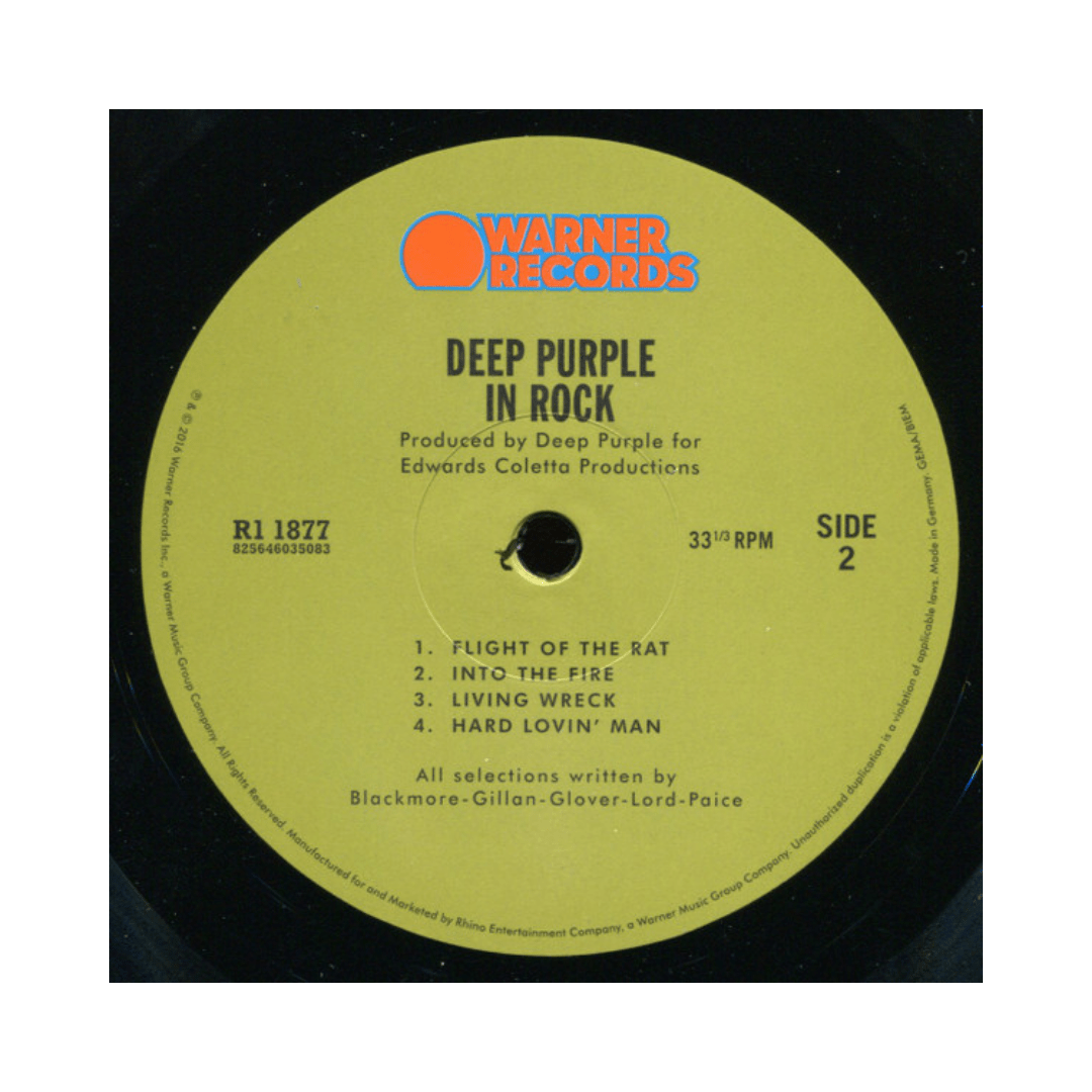 Deep Purple Deep Purple In Rock Vinilo3