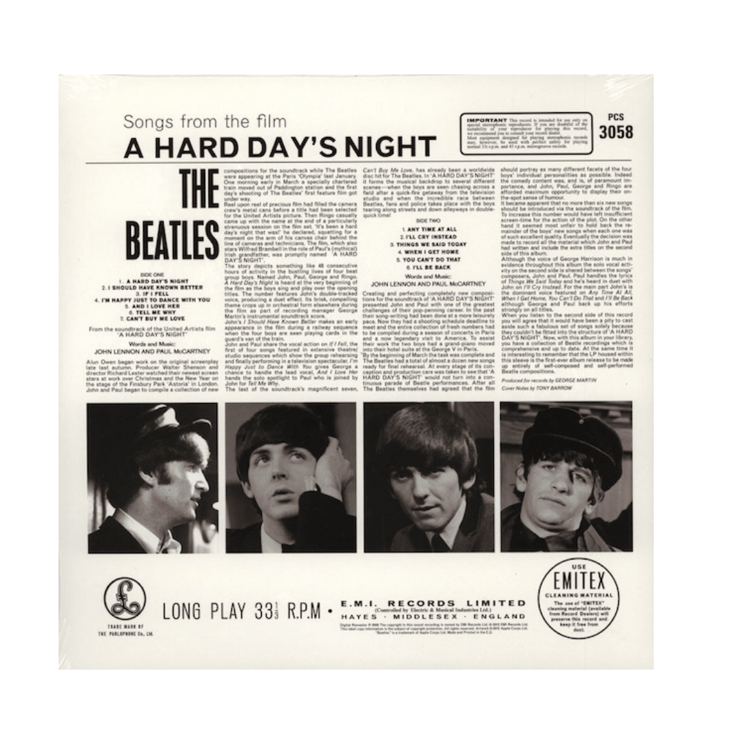 The Beatles A Hard Day's Night Vinilo3
