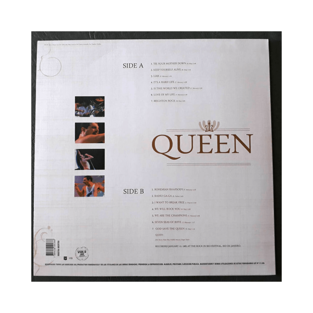 Queen Rock You From Rio 1985 Vinilo2