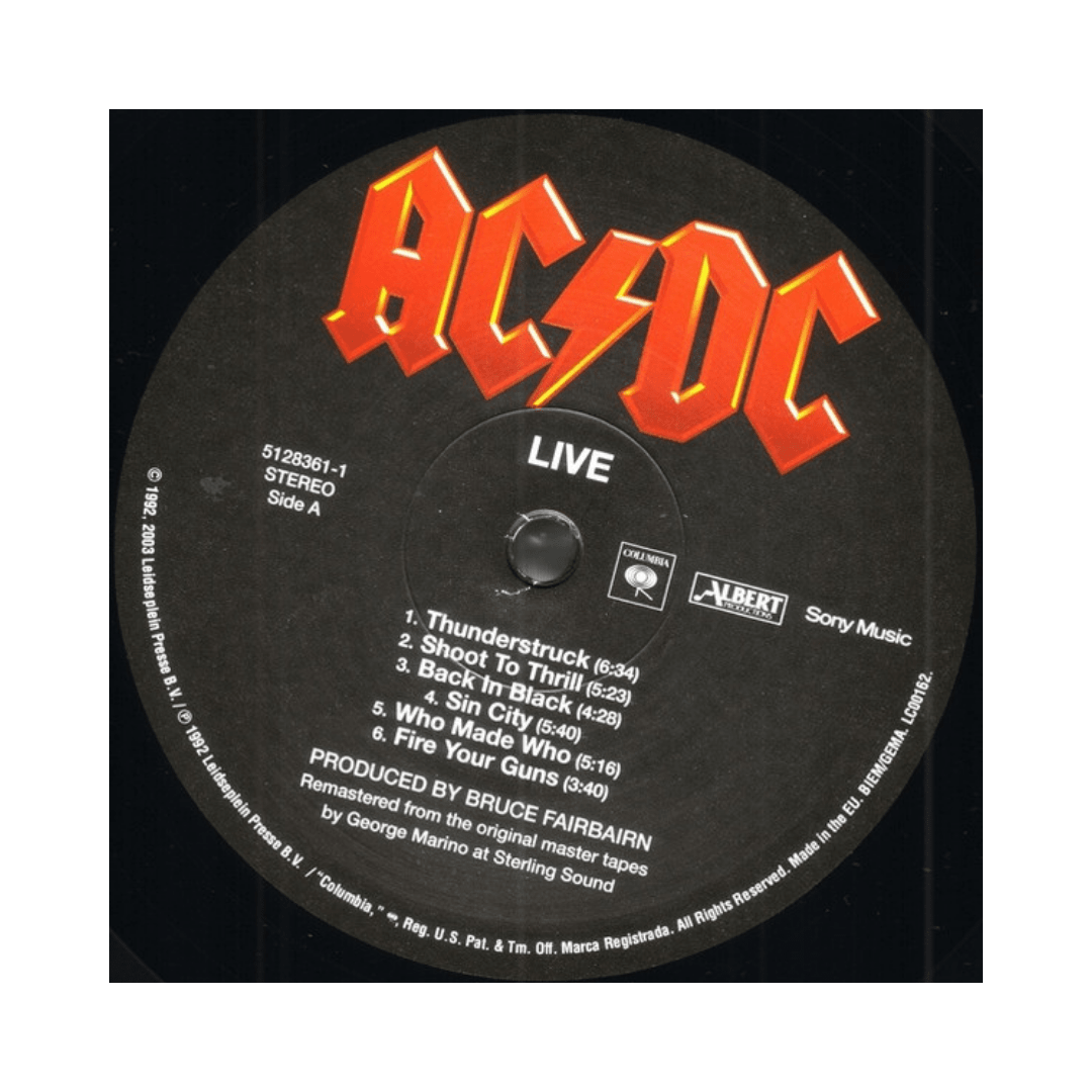 Ac/dc Live 92 Ltd. 2 Lp Vinilo3