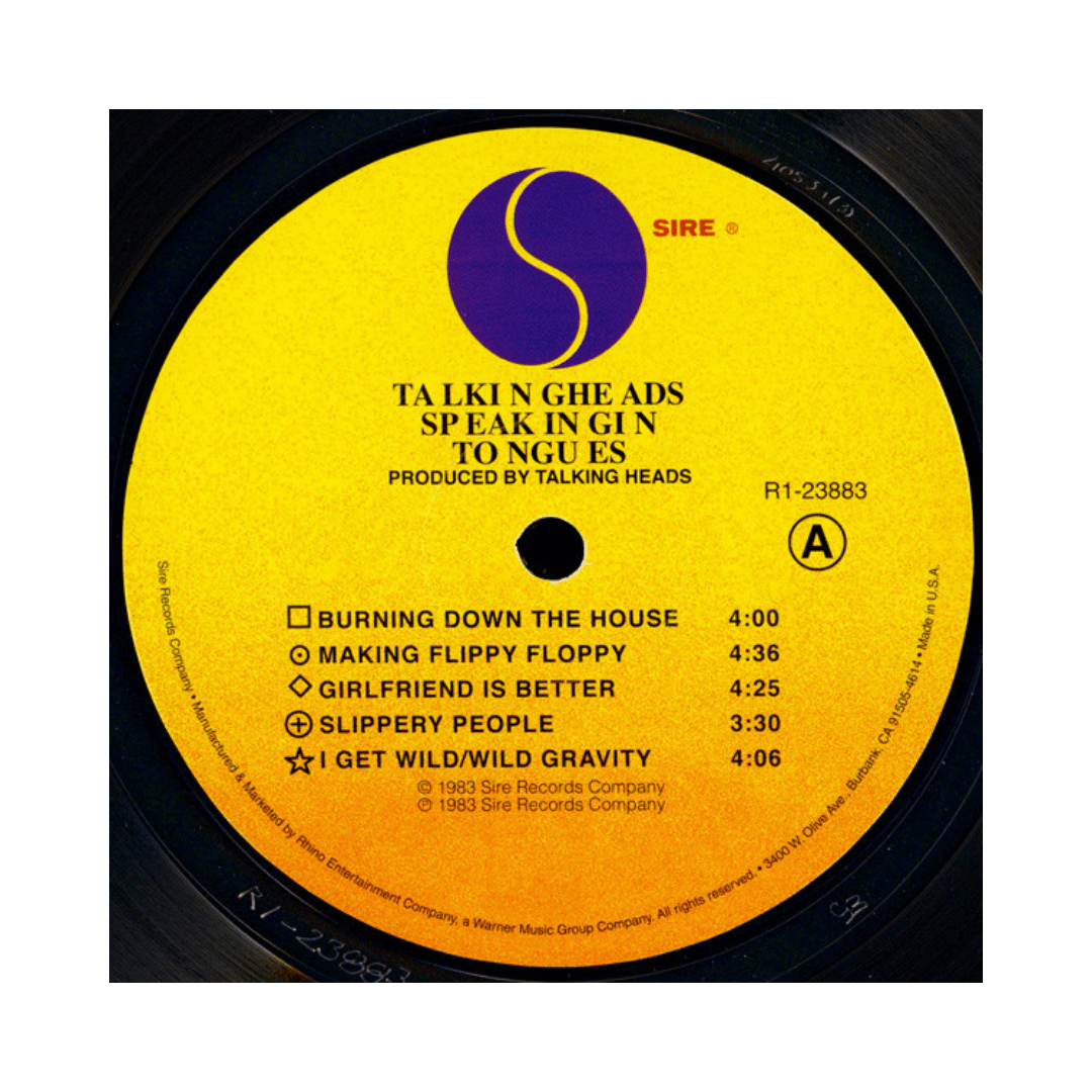 Talking Heads Speaking In Tongues Vinilo4