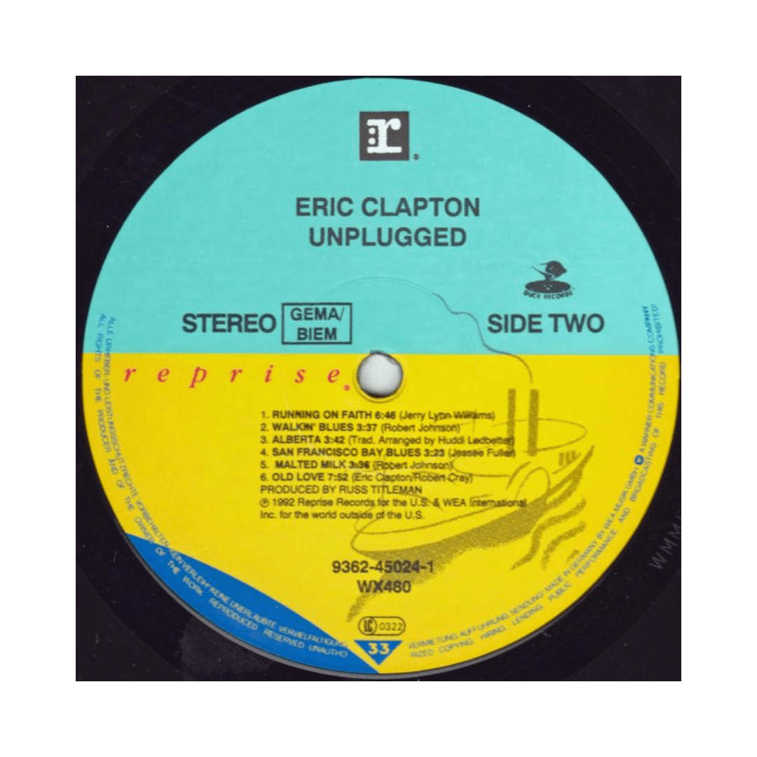 Eric Clapton Unplugged Vinilo3