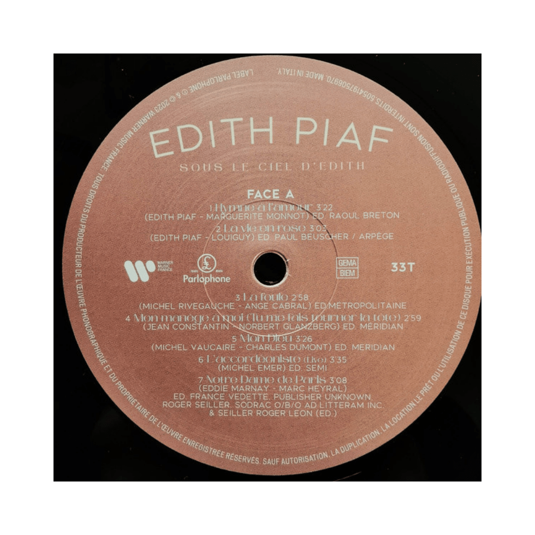 Edith Piaf The Very Best Of Vinilo3