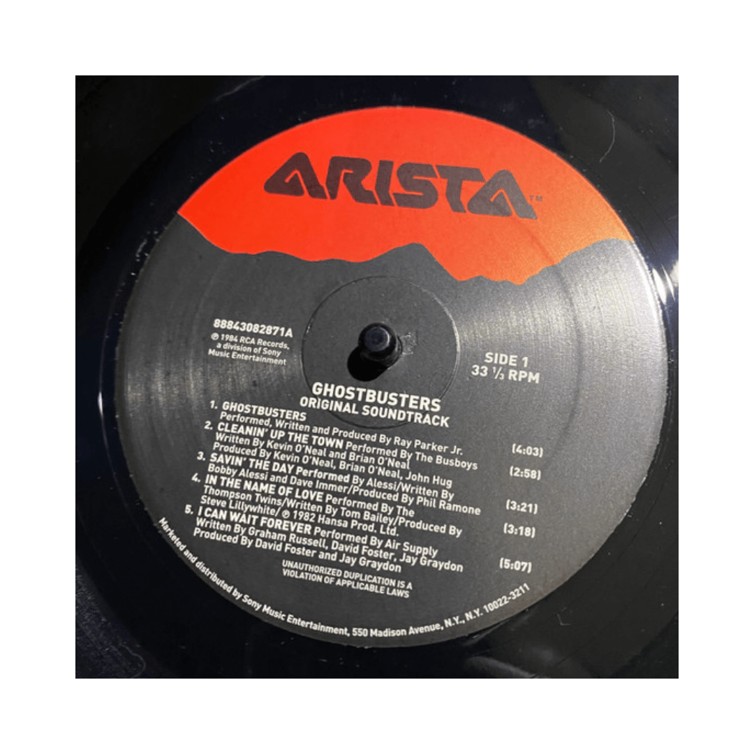 Ghostbusters Original Soundtrack Album Vinilo4