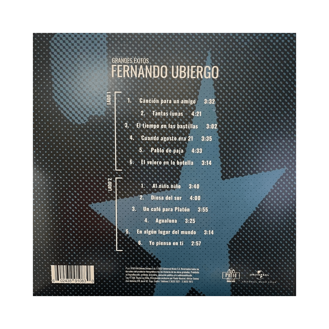 Fernando Ubiergo Grandes Exitos Vinilo2