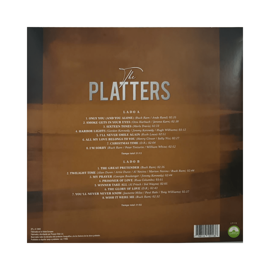 The Platters Grandes Canciones Vinilo2