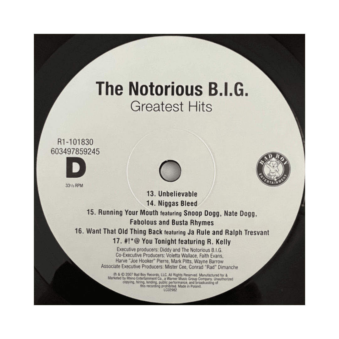 Notorious B.i.g. Greatest Hits 2 Lp Vinilo6