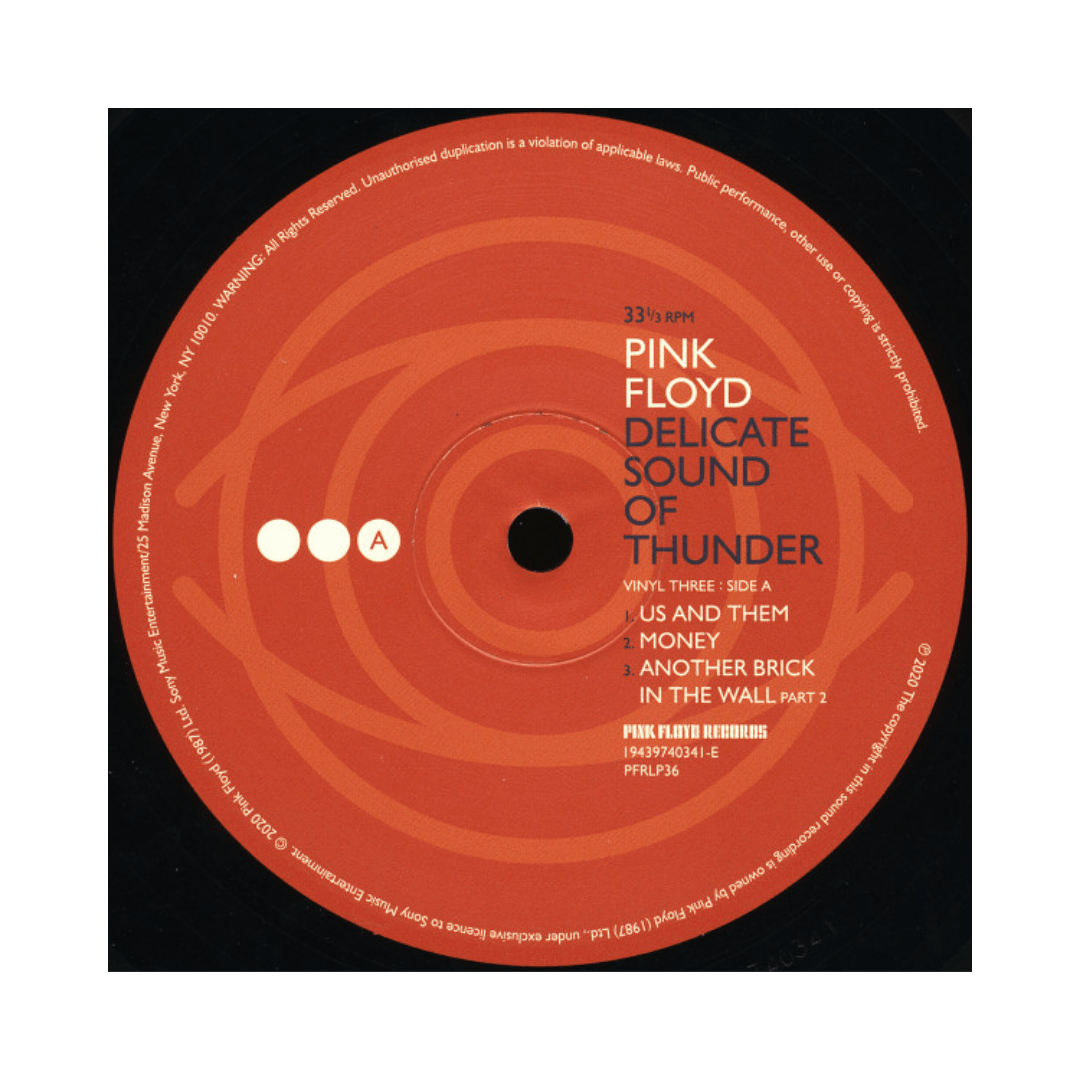 Vinilo Pink Floyd Delicate Sound Of Thunder4