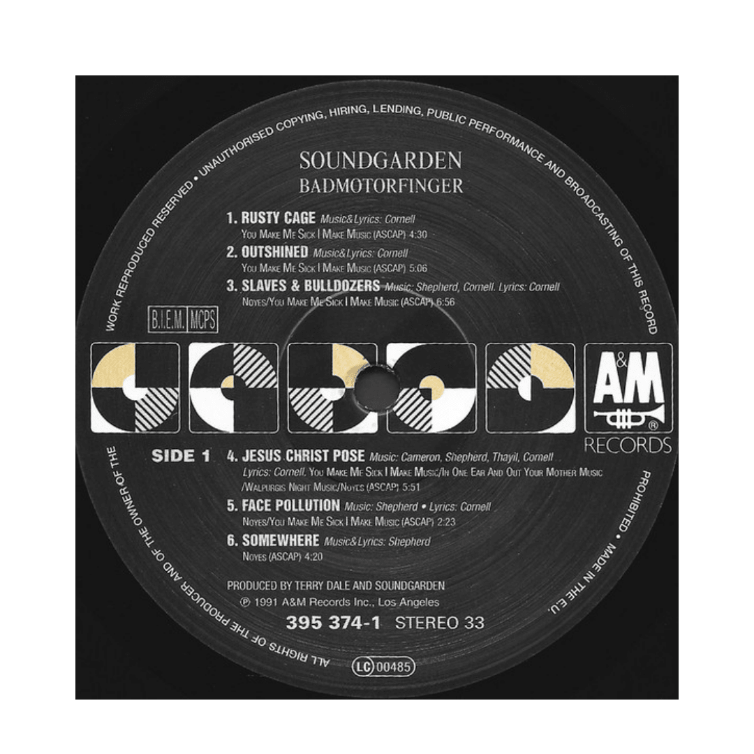 Soundgarden Badmotorfinger Vinilo3