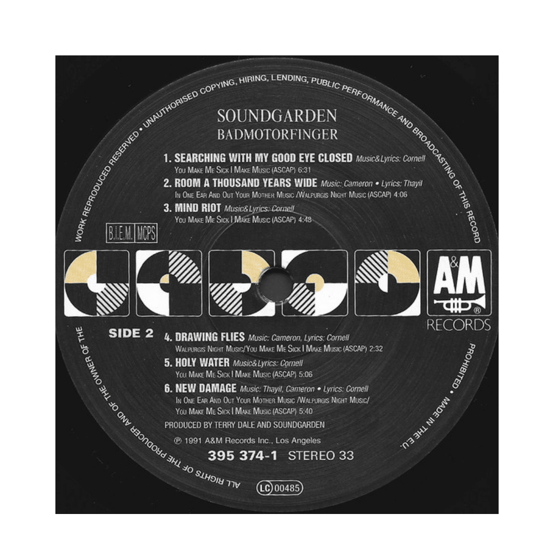 Soundgarden Badmotorfinger Vinilo4