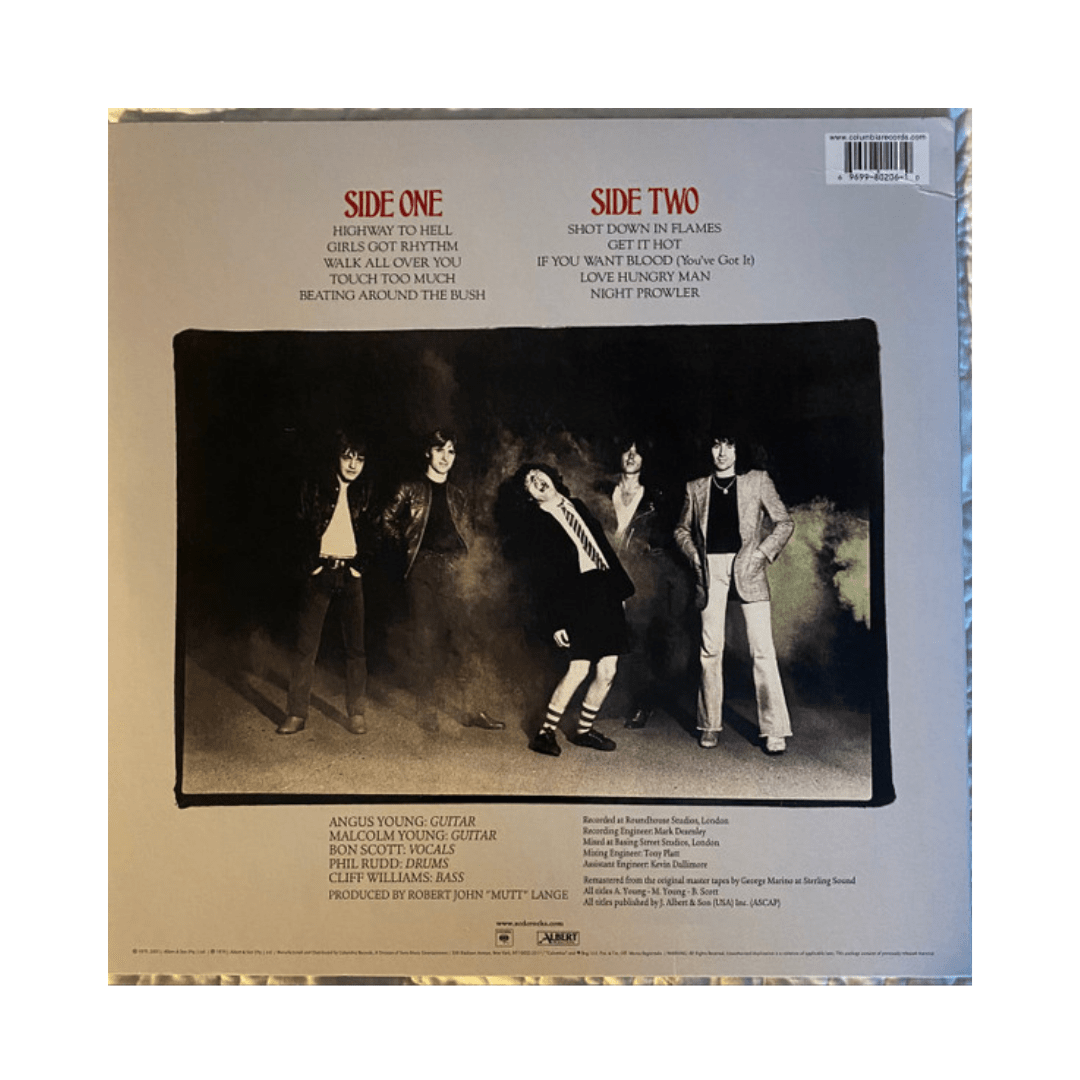 Ac/dc Highway To Hell Vinilo2
