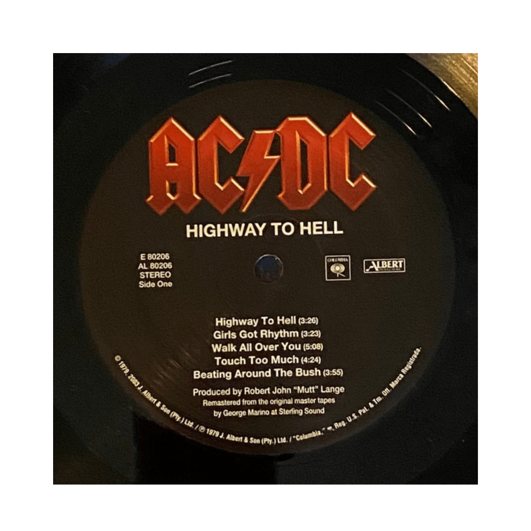 Ac/dc Highway To Hell Vinilo3
