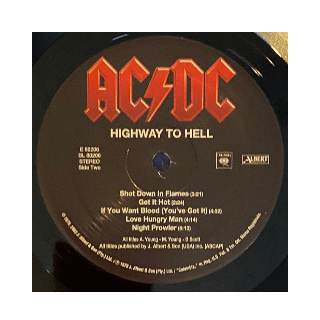Ac/dc Highway To Hell Vinilo4