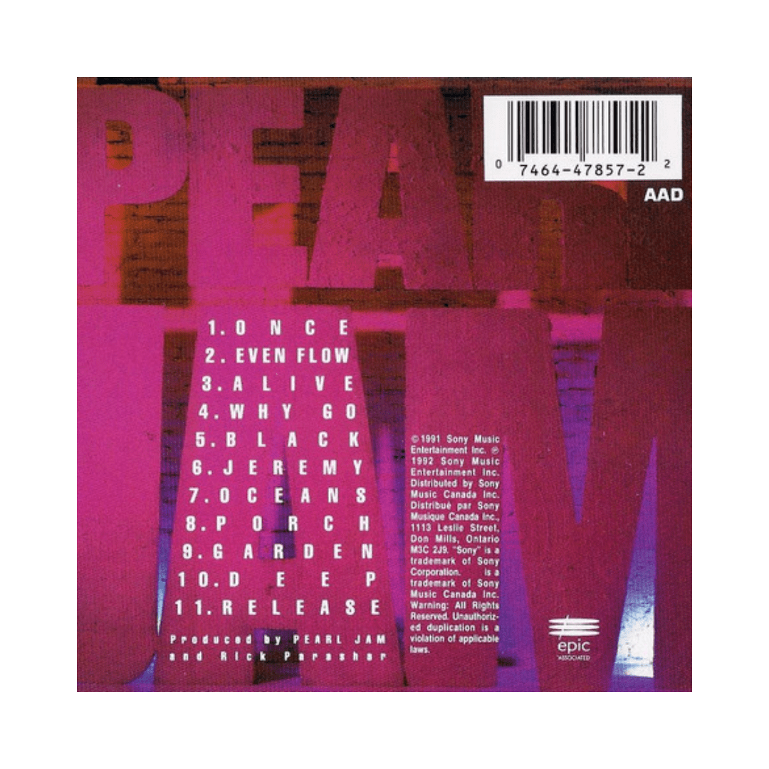 Pearl Jam Ten Cd2