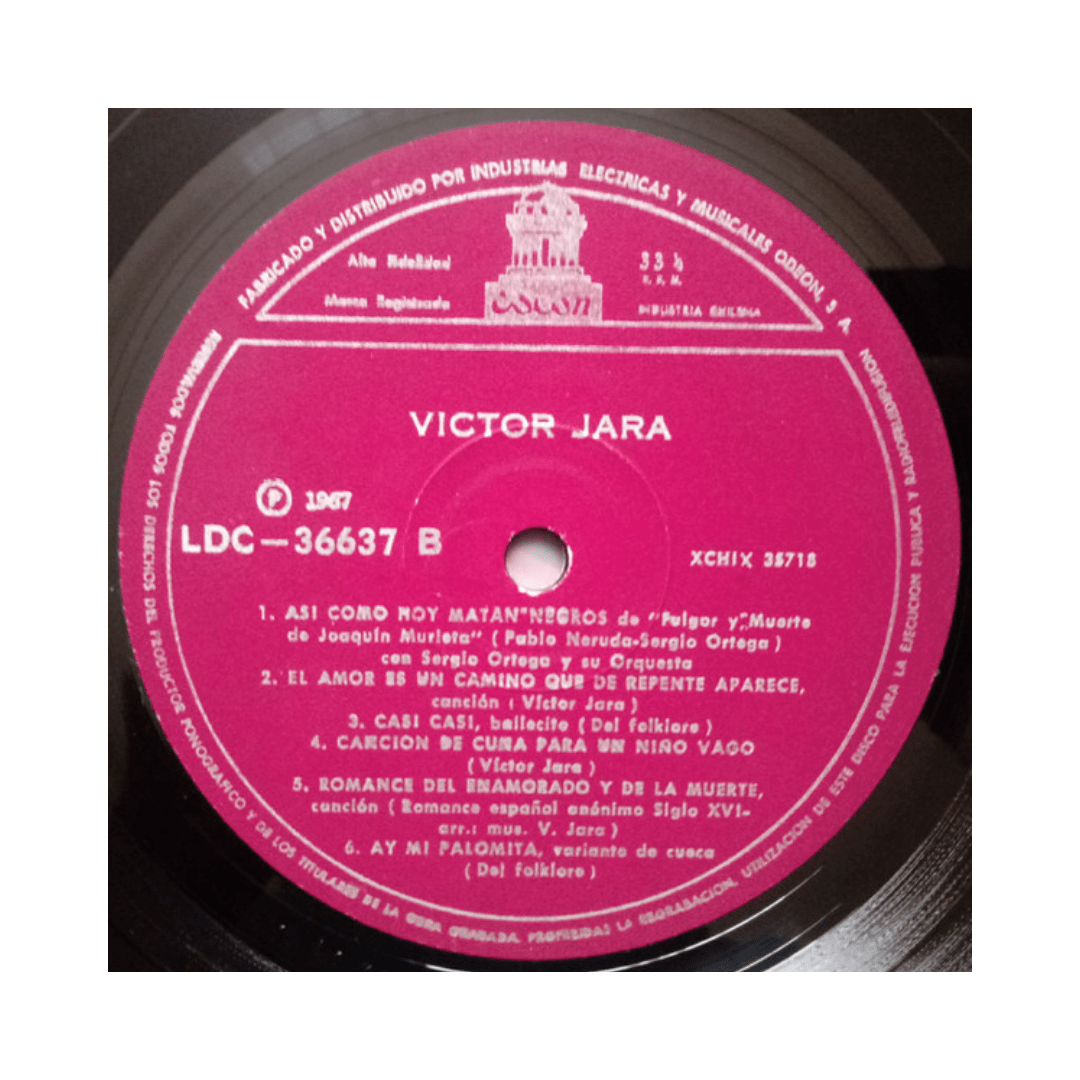 Víctor Jara Víctor Jara vinilo4
