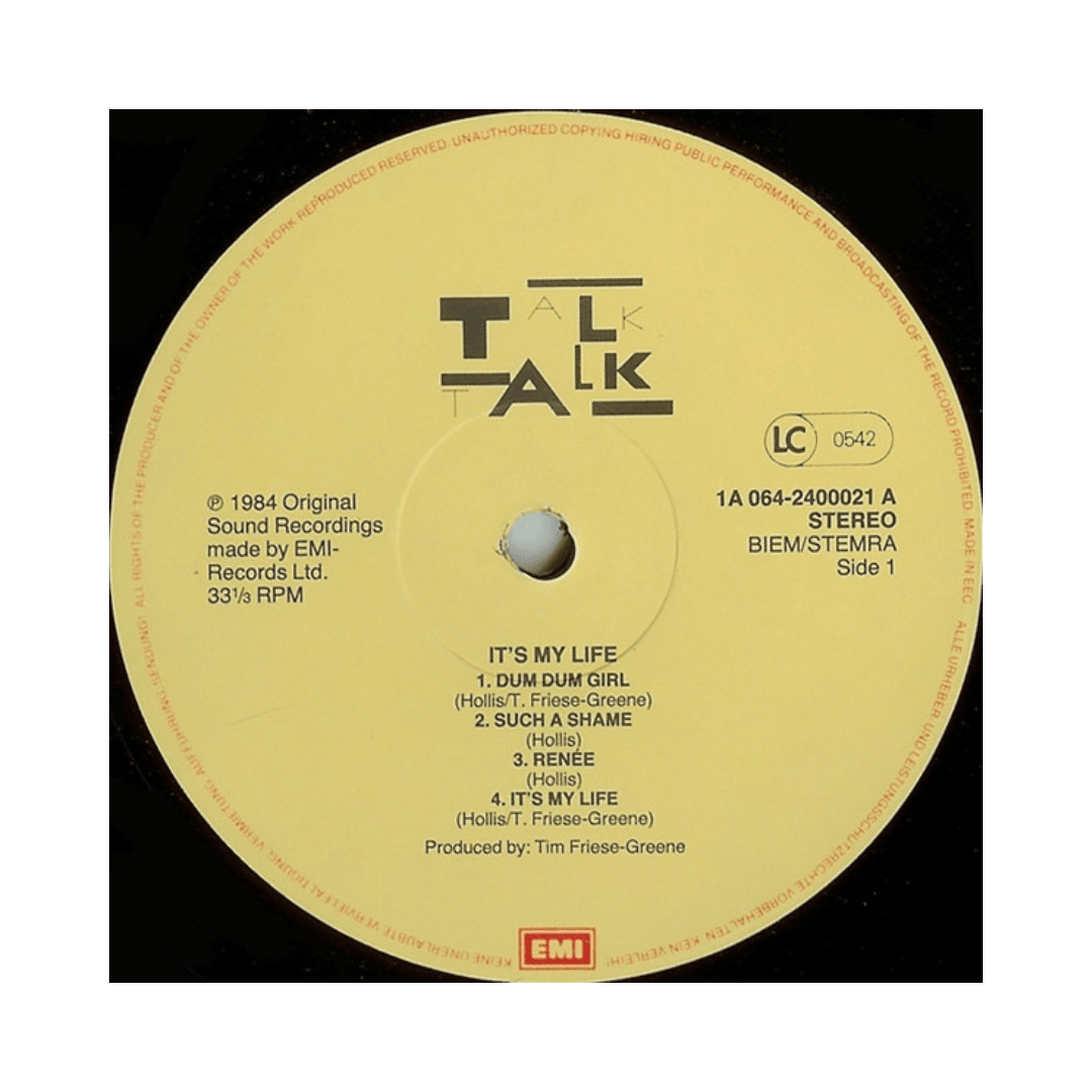 Talk Talk It's My Life Vinilo3