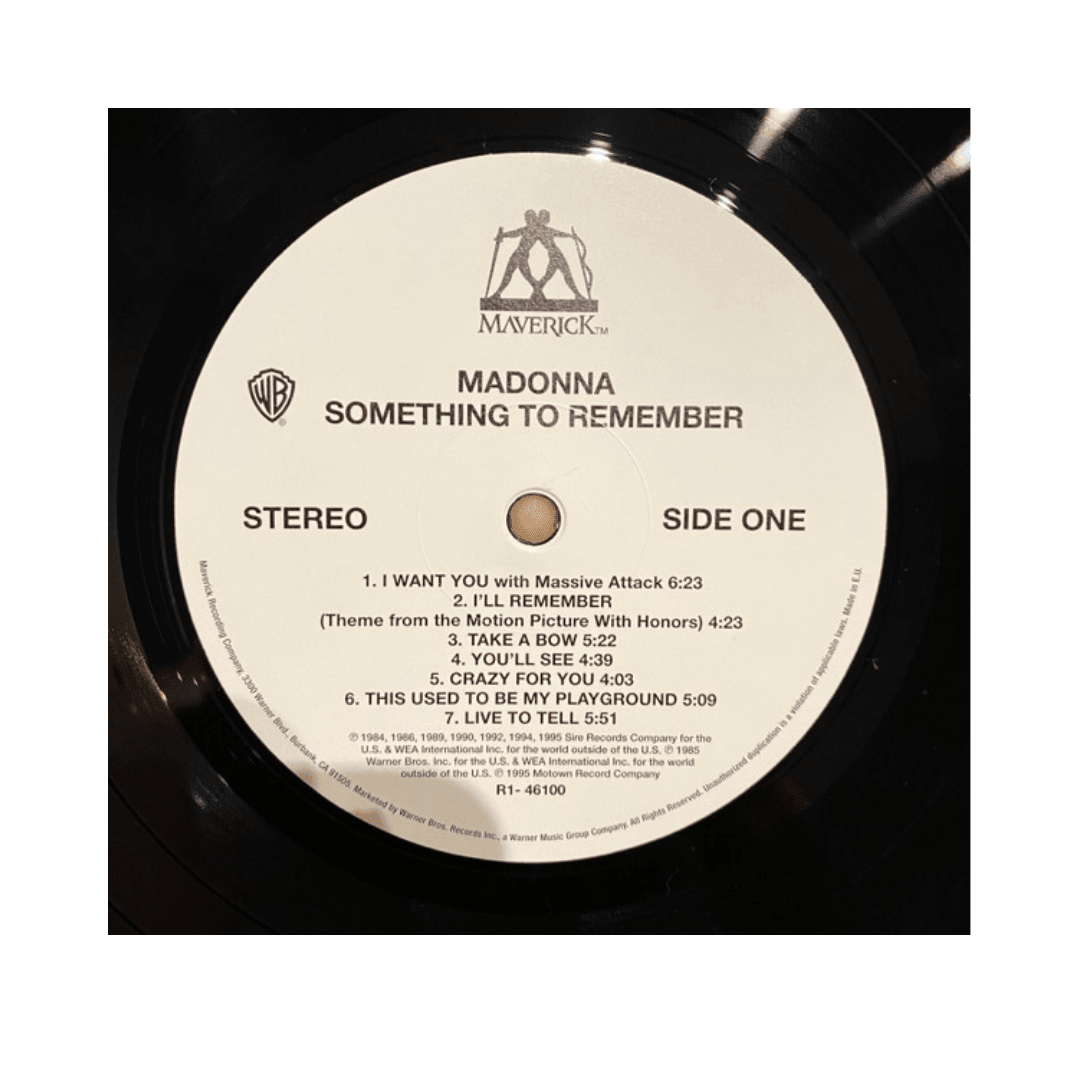 Vinilo Madonna Something To Remember3