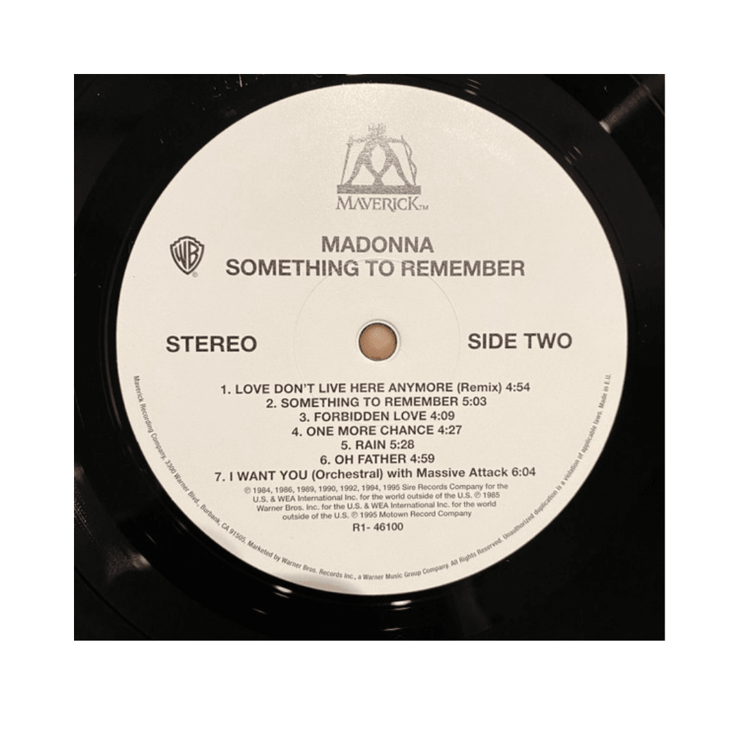 Vinilo Madonna Something To Remember4