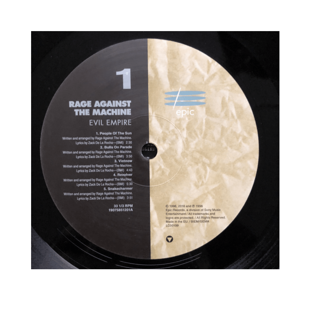 Rage Against The Machine evil Empire Vinilo3