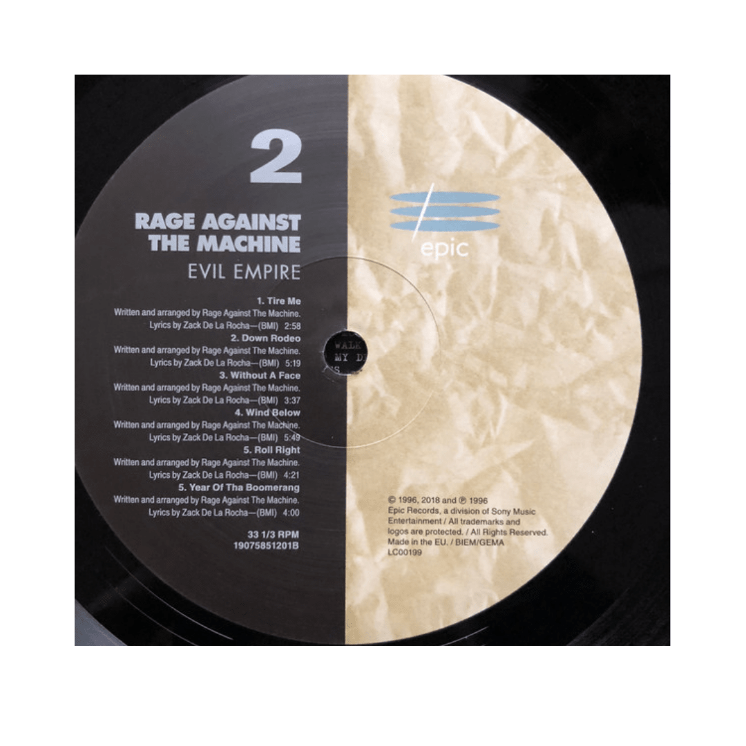 Rage Against The Machine evil Empire Vinilo4