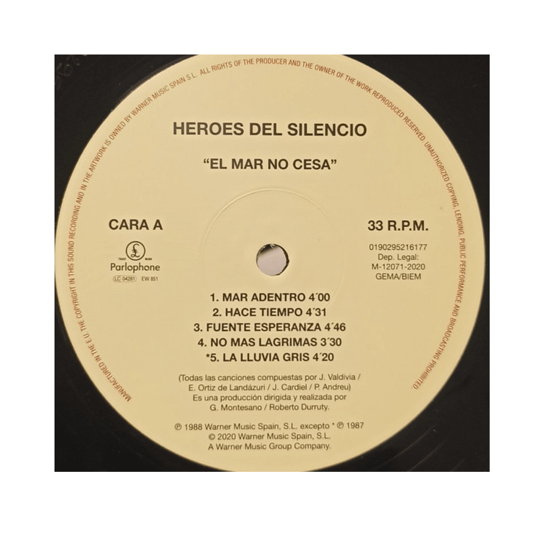 Héroes Del Silencio El Mar No Cesa + Vinilo3