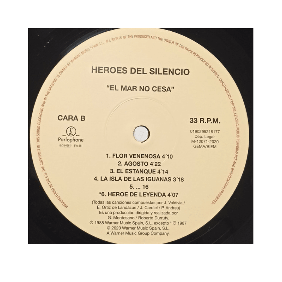 Héroes Del Silencio El Mar No Cesa + Vinilo4